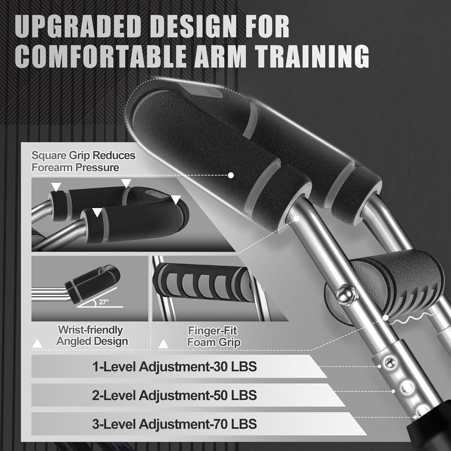 2025 Pro Twister Arm Trainer, 40-100Lb Adjustable Power Twister Fitness Bar