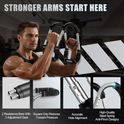 2025 Pro Twister Arm Trainer, 40-100Lb Adjustable Power Twister Fitness Bar