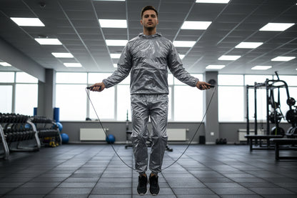 PVC Men Woman Sauna Suit Exercise Weight Loss Exercise Slimming Gym Fitness Workout Antirip Waterproof Sports Sweat Sauna Suit